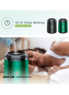 GREEN LION Mini Bakhour 2 Rechargable Incense Burner / Bukhour / Luxury Scent  / Auto Off Feature / Type-C Charging / Compact & Portable / 10-15 Times Working Capacity / Accompanied by Fragrance / 2000mAh Battery - Black  - Image 4