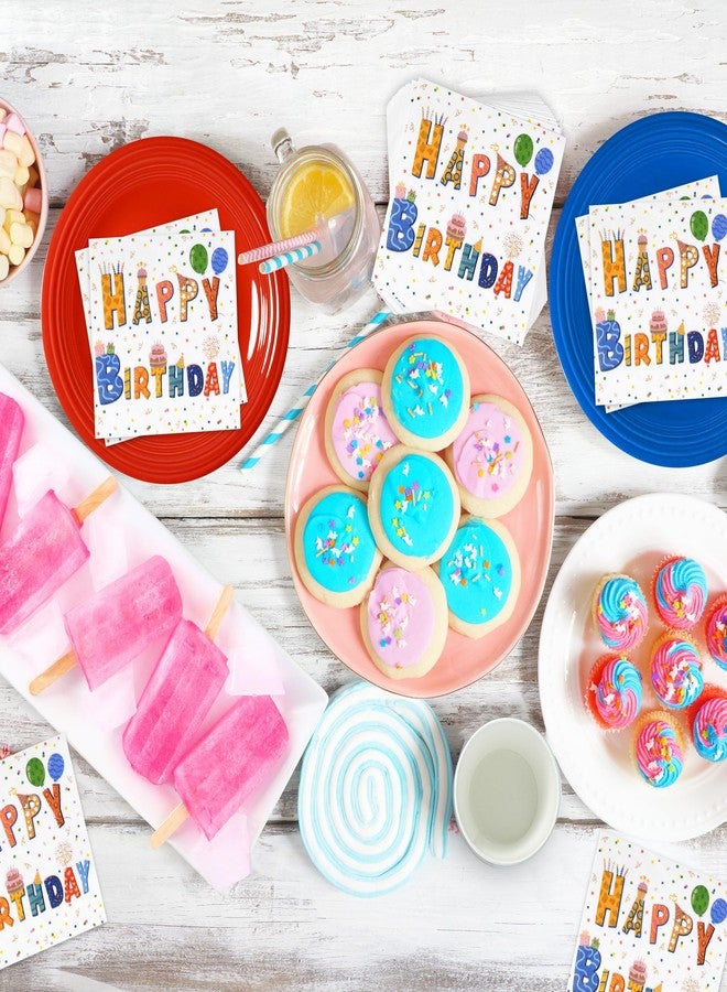 Gift Boutique هدايا بوتيك 100 قطعة من مناديل الكوكتيل للاحتفال بعيد الميلاد القابلة للتصرف ورقية ملونة قوس قزح بنقاط دائرية لوازم حفلات عيد الميلاد - Image 5