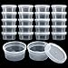 GWHOLE Slime Containers with Lids 20 Pack Small Plastic Containers Reusable for Slime Art Work Bead Floam Material Storage45oz - Image 3