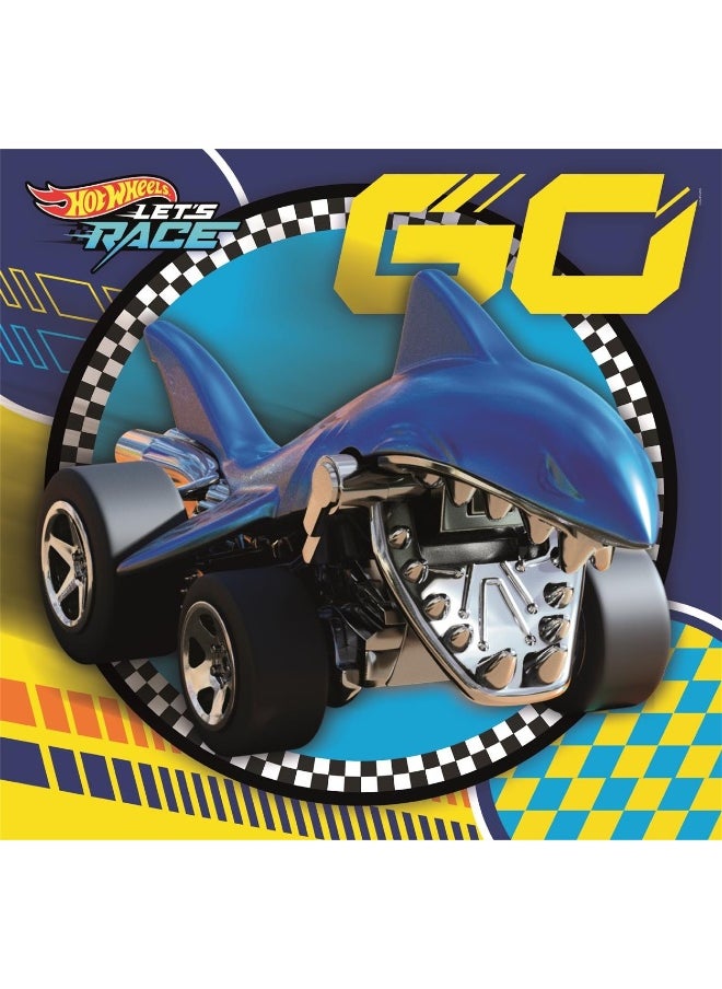 Clementoni - Clementoni Hot Wheels Let's Race Super Color Jigsaw Puzzle Set (3 x 48 Pieces) - Image 1