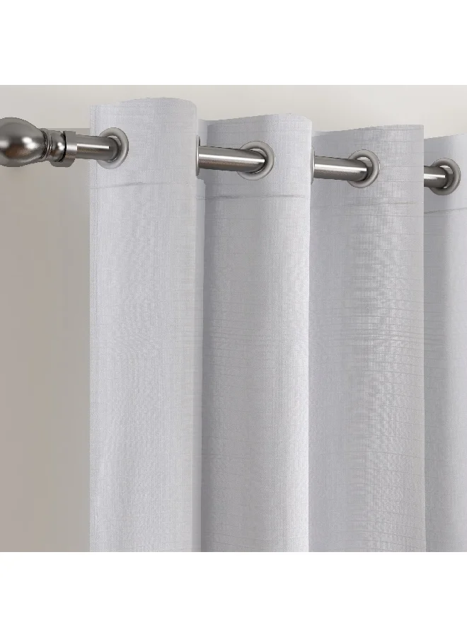 Home Box Cardiff 2-Piece Lined Curtain Pair with Back Tab and Rod Pocket 140 x 300 cm