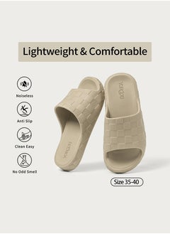 YORGOU YORGOU Bathroom Slippers For Men and Women Non-Slip Shower Shoes Comfortable Slide On Sandal  - Image 3