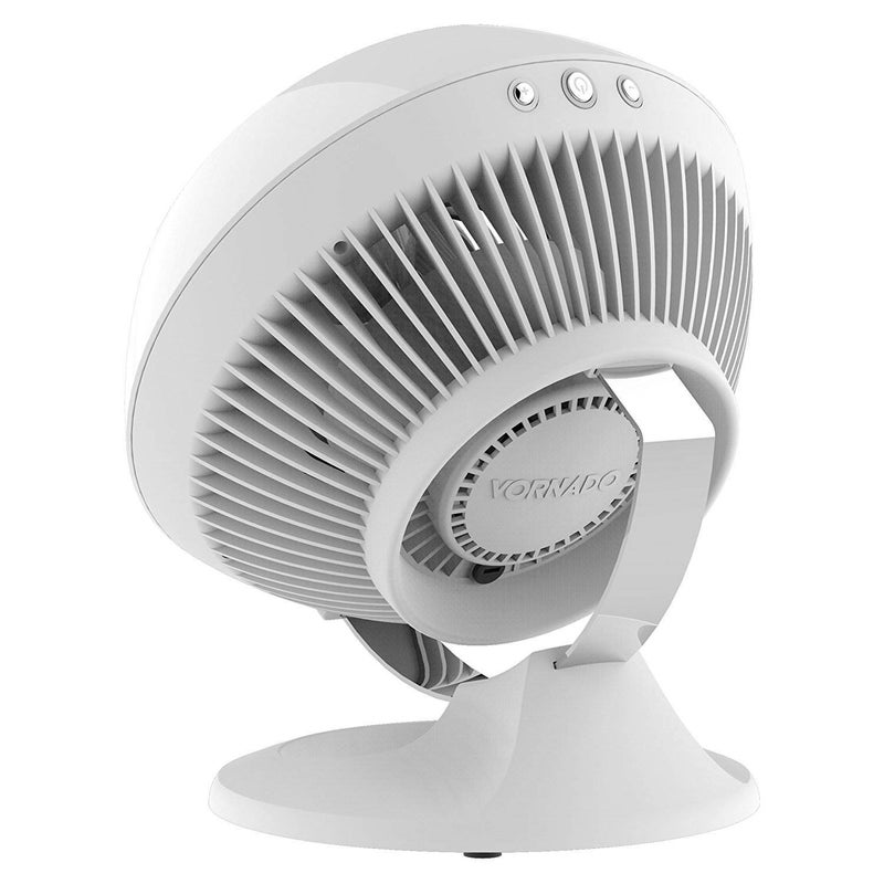 Vornado 560 Whole Room Air Circulator, Medium Floor Fan with 4 Speeds, Adjustable Tilt, Easy to Clean, Adjustable Tilt Chrome Glide Bar, Quiet Fan for Home, Office, and Bedroom, White - Image 4