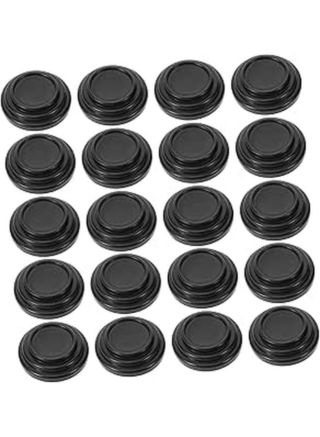 20 Pcs Car Door Edge Guards Bumper Protectors Shock Absorber Cushion Black - Image 1