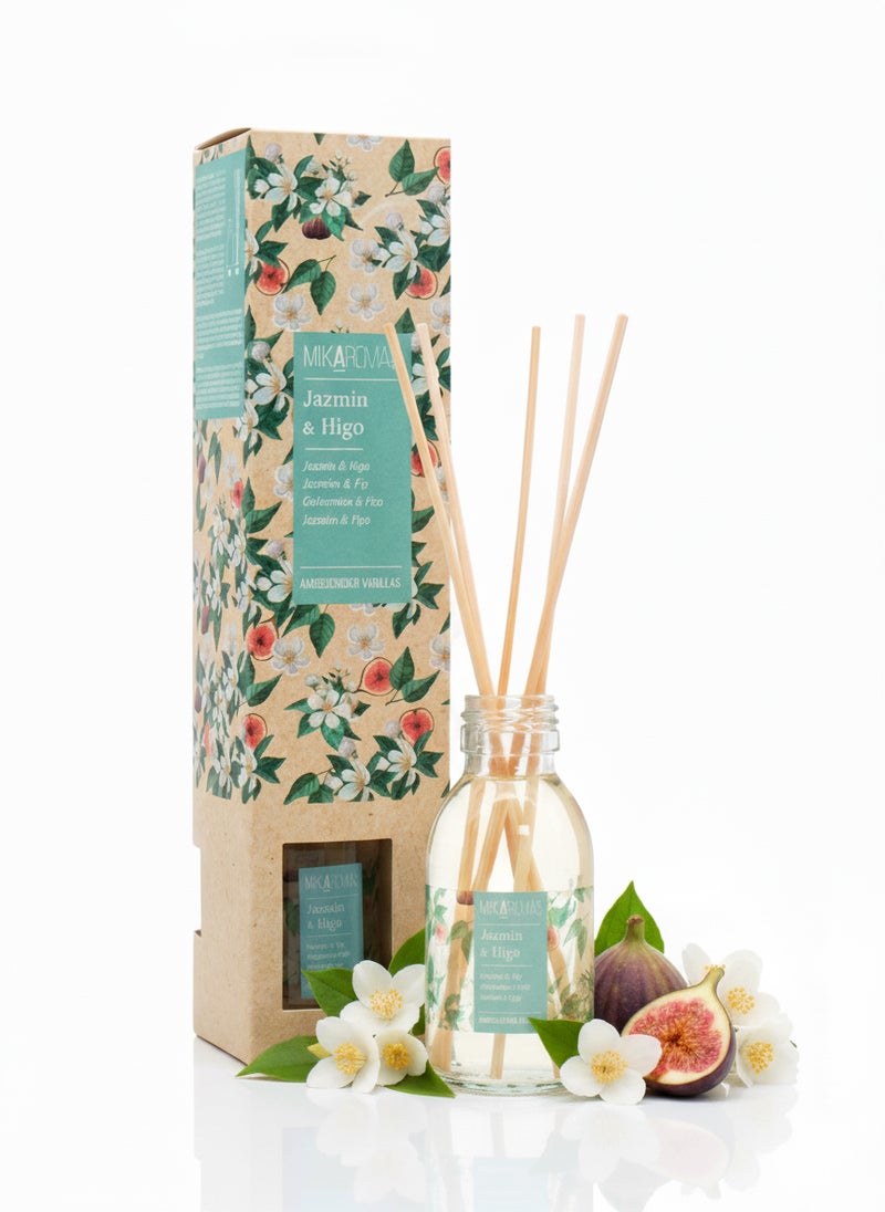 MIKAROMAS موزع العطور بالقصب من ميكارومس - عطر الياسمين والتين، 95 مل - Image 1