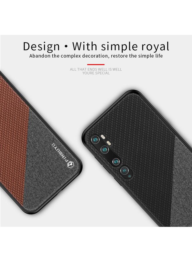 PINWUYO Case For Xiaomi CC9 Pro / Note10 Rong Series Shockproof PC + TPU+ Chemical Fiber Cloth Protective Cover - Image 5