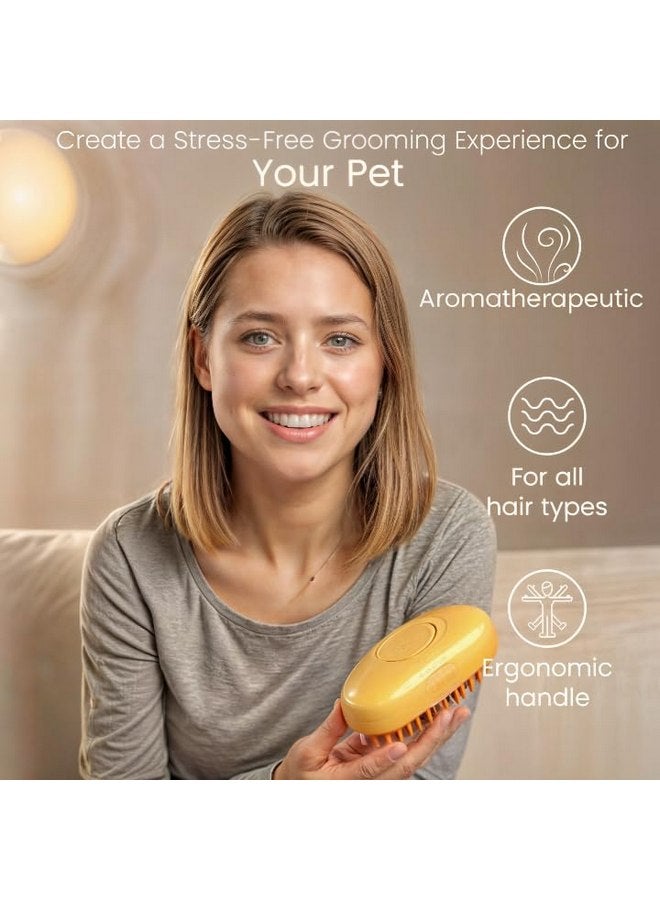 فرشاة قطط FEGAOSTORE 4-1 بالبخار، فرشاة بخار للكلاب، فرشاة بخار للقطط، فرشاة رذاذ للقطط، مشط تدليك للحيوانات الأليفة، فرشاة بخار للقطط، مشط رذاذ للعناية بالحيوانات الأليفة، فرشاة تنظيف للكلاب والقطط - Image 1