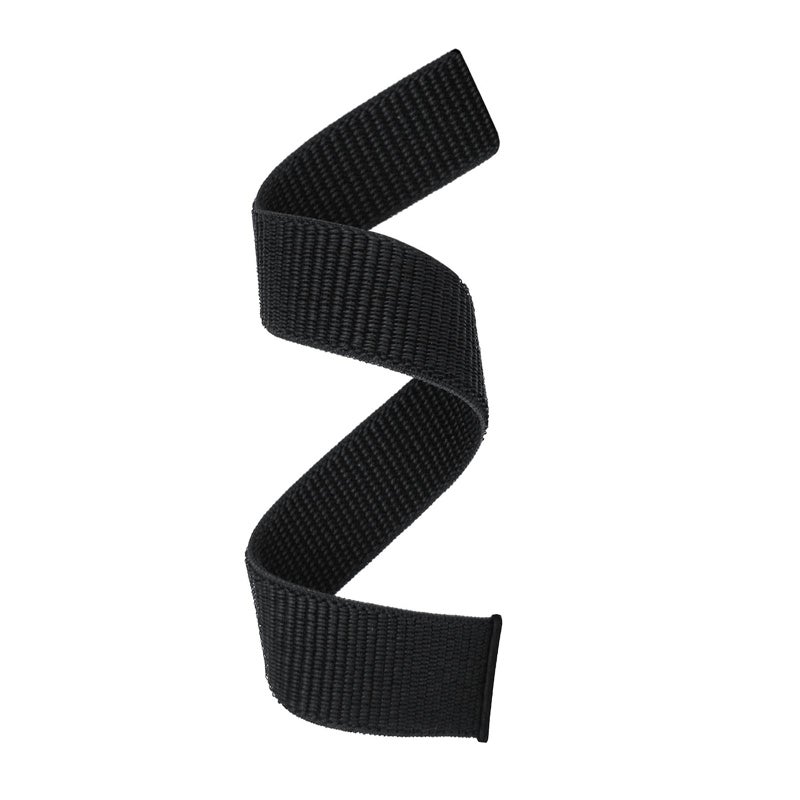 Abanen Hook and Loop Quick Dry 20mm Watch Band for Fenix 7S / Fenix 6S / Fenix 5S / Instinct 2S, Woven Nylon Ultralight Sport Wristband Strap for Garmin epix Pro 42mm(Black) - Image 1