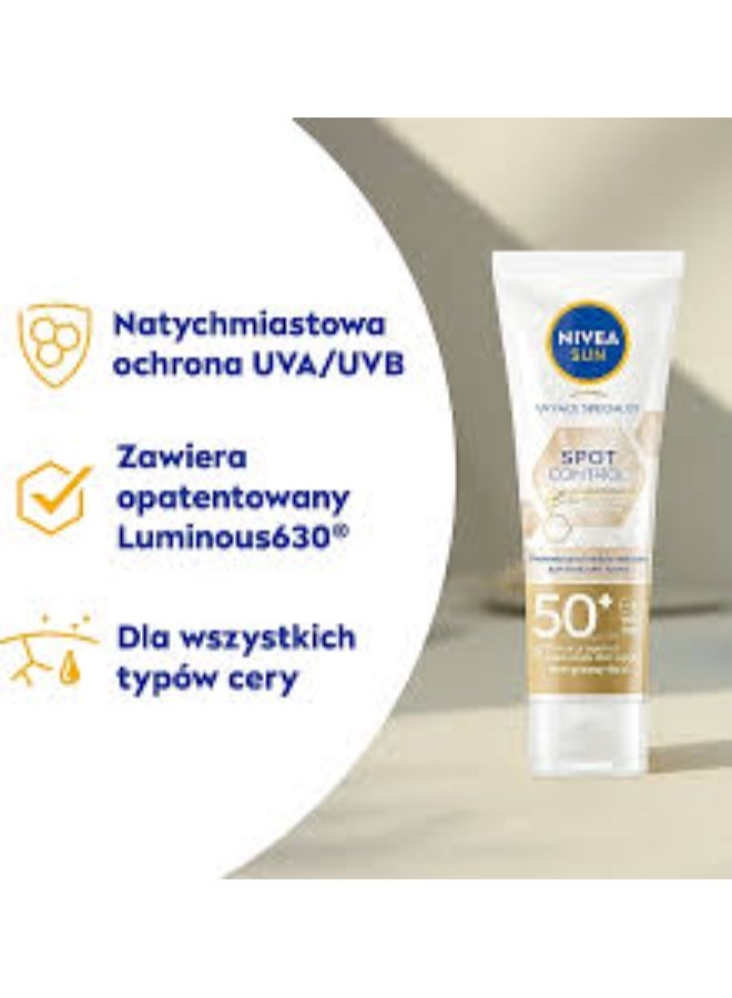 Nivea Sun Anti-Spot Facial Fluid SPF50 40ml - Image 3