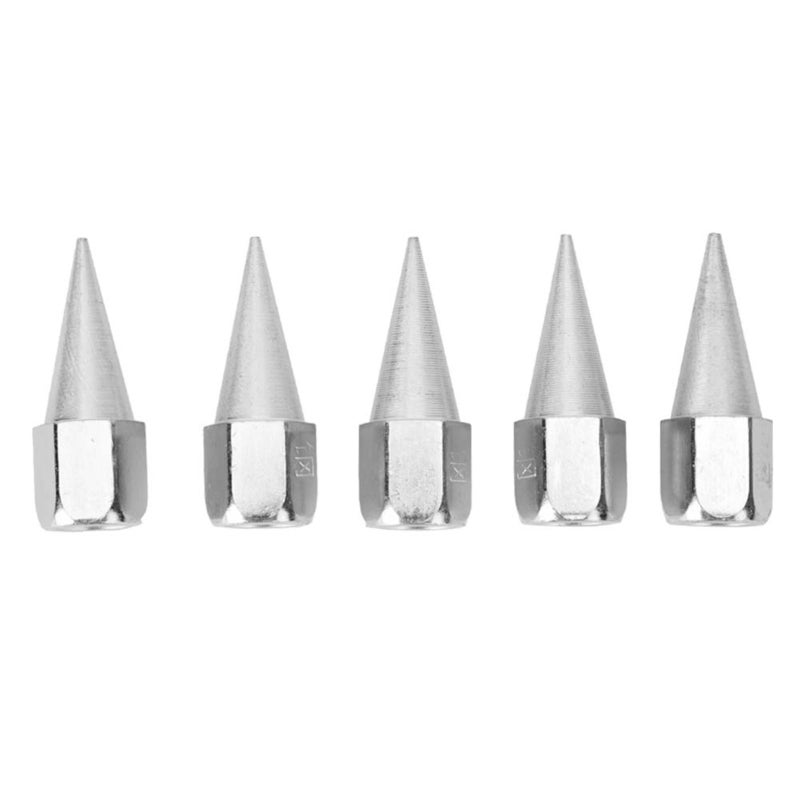5-Pack Steel Grease Gun Nozzle Tip Set - Rust-Resistant Grease Nipple Fittings for Automotive Motorcycle Truck Farm Industrial Applications - Image 1