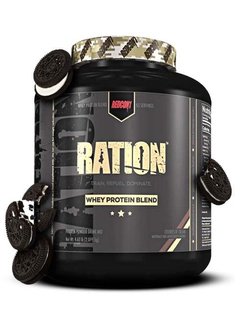Ration Whey Protein Blend - Cookies and Cream - (65 Servings)