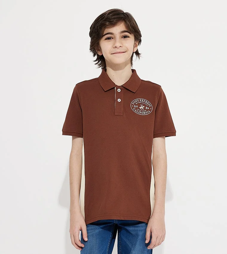 Beverly Hills Polo Club Cotton Logo Embroidered Short Sleeves Polo T-Shirt