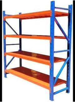Heavy Duty Metal Warehouse 4 Steps Racking Storage Garage Shelving Steel Shelf Capacity 300kg Each Shelves
