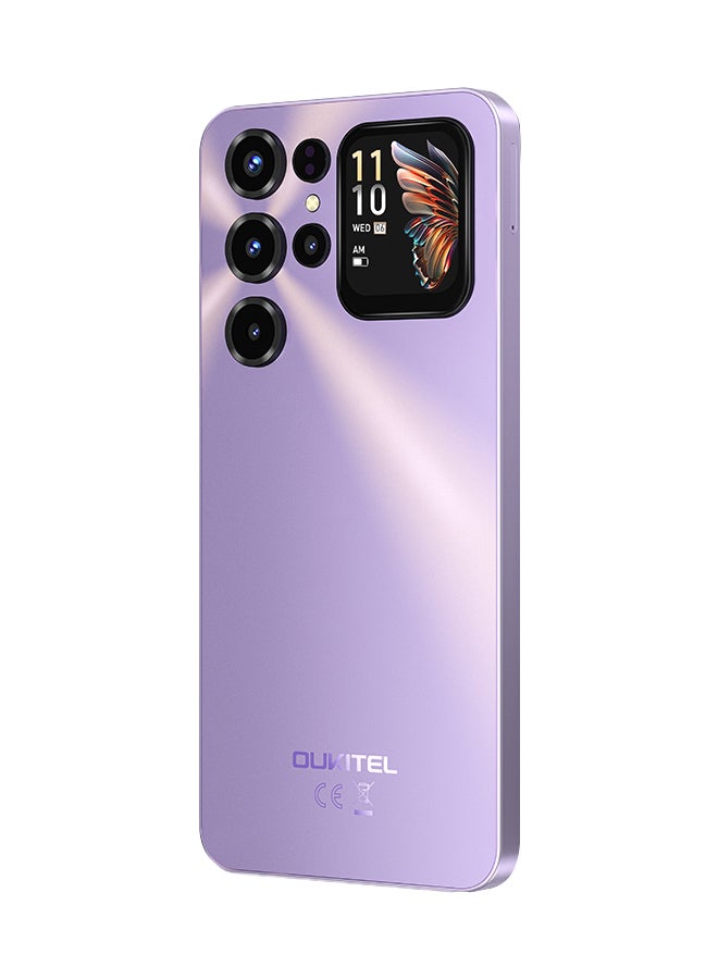 أوكيتل جوال C68 Plus ثنائي الشريحة بذاكرة رام 8+16 جيجابايت وذاكرة داخلية 256 جيجابايت لون بنفسجي يدعم 4G LTE - إصدار الشرق الأوسط - Image 4