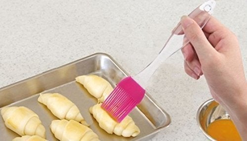 SHOPEE Combo Silicone Spatula and Pastry Brush Set Stainless Steel Hand Whisk Egg Frother Stainless Steel French Whip Handle Milk Egg Beater Whisk Shaker Frother 9INCH - Image 3