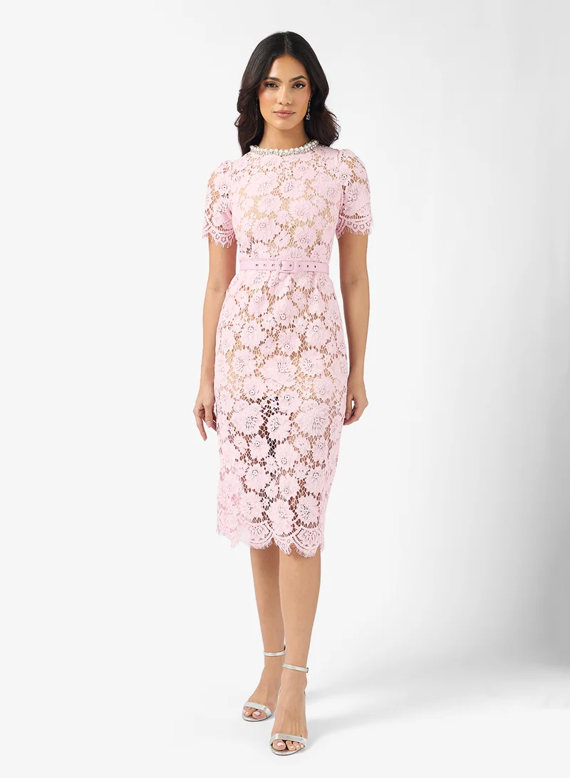 Ella Limited Edition Lace Peplum Dress