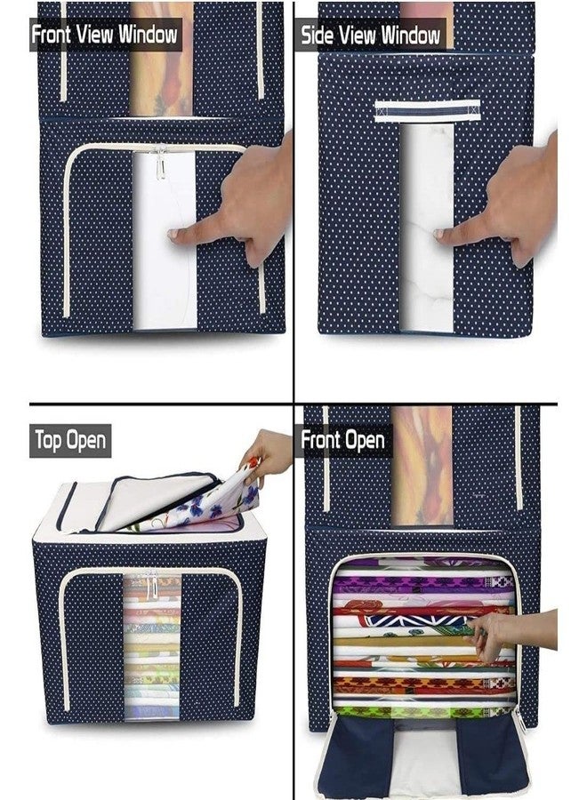 BIYALI Saree & Clothes Storage Box for Wardrobe Organizer Bag with Zipper Transparent Foldable Cover Bags (𝟐𝟒𝐋𝐓𝐑-𝐌𝐔𝐋𝐓𝐈𝐂𝐎𝐋𝐎𝐑 𝐀𝐍𝐃 𝐌𝐔𝐋𝐓𝐈-𝐃𝐄𝐒𝐈𝐆𝐍) - Image 4