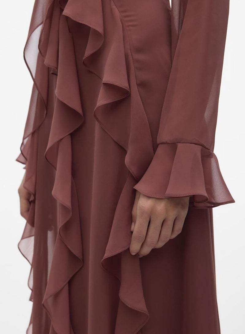 VERO MODA Ruffled Midi Dress - Image 4