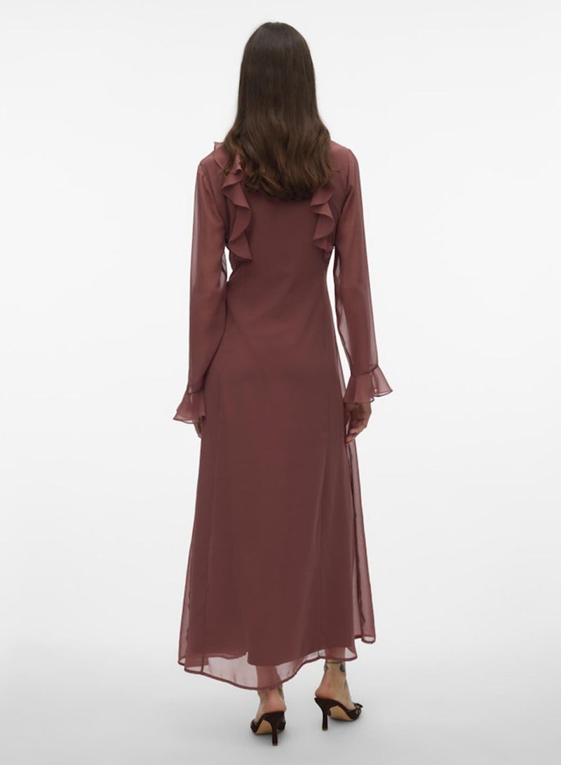 VERO MODA Ruffled Midi Dress - Image 3
