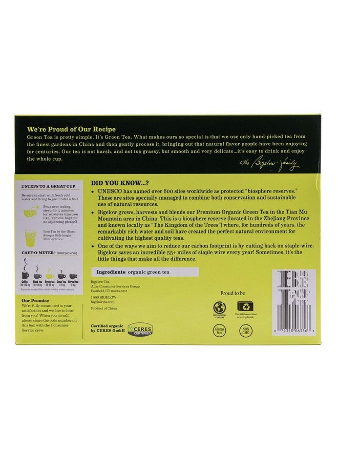 Bigelow Tea Organic Green Tea, 160-Count (51100.85) - Image 4