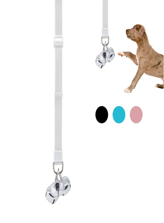 SVD.PET Puppy Bell Doorbell, Dog Bell for Potty Training, Attach to doorknob or Anywhere Near The Door, Length and Height Adjustable (White) - Image 1