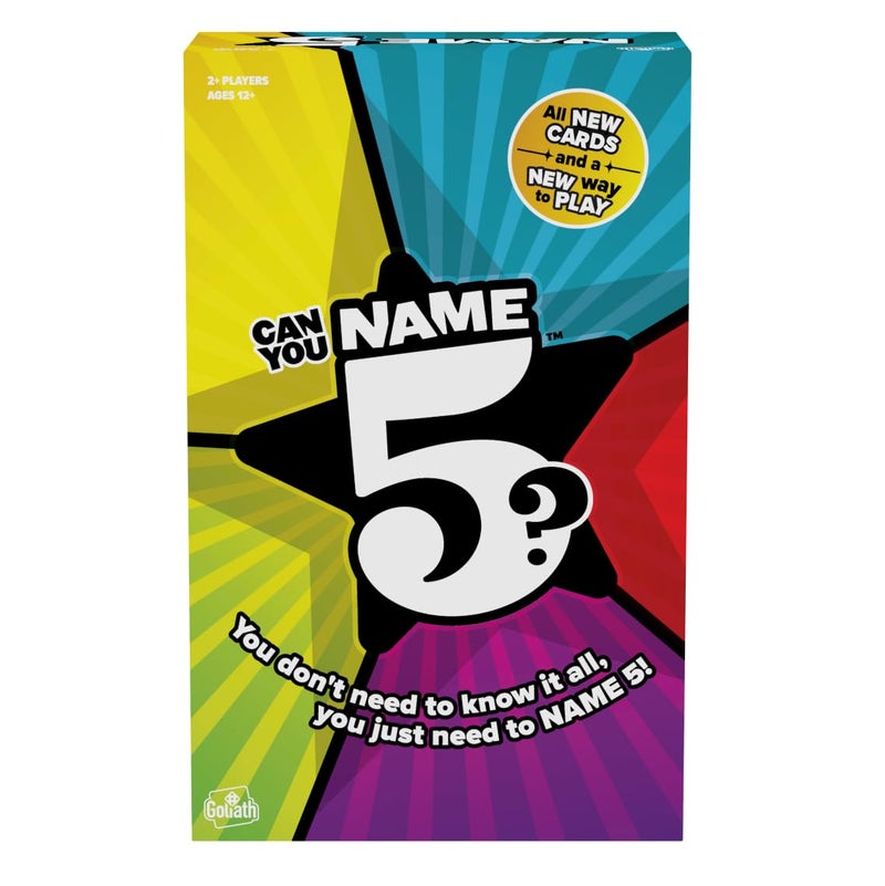 Goliath Name 5 Board Game Name 5 Things Before Time Runs Out Party Game Family Game Night for 2 or More Players or Teams Ages 12 - Image 3