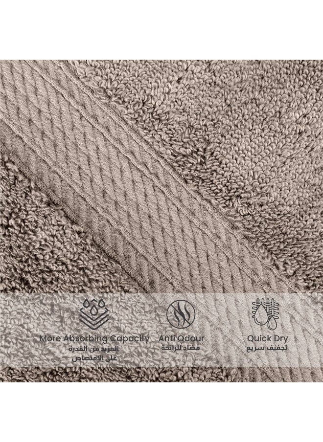 Rest - 1Pc Face Towel 100% Cotton 30X30Cm , 12X12 Inches Taupe Towel Soft And High Absorbent Super Soft Quality Towel - Image 1