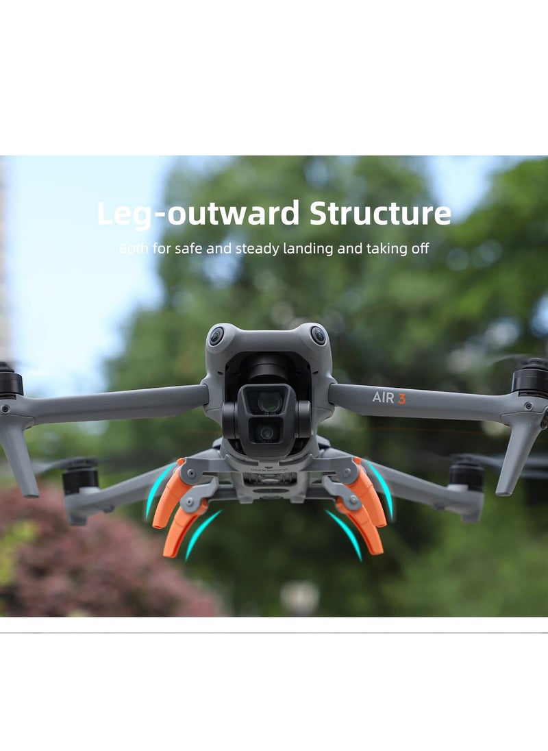 Generic - Landing Gear for DJI Air 3, Enhanced Stability Drone Spider Leg, Foldable Extension Kit - Effectively Heighten by 36mm - Image 1