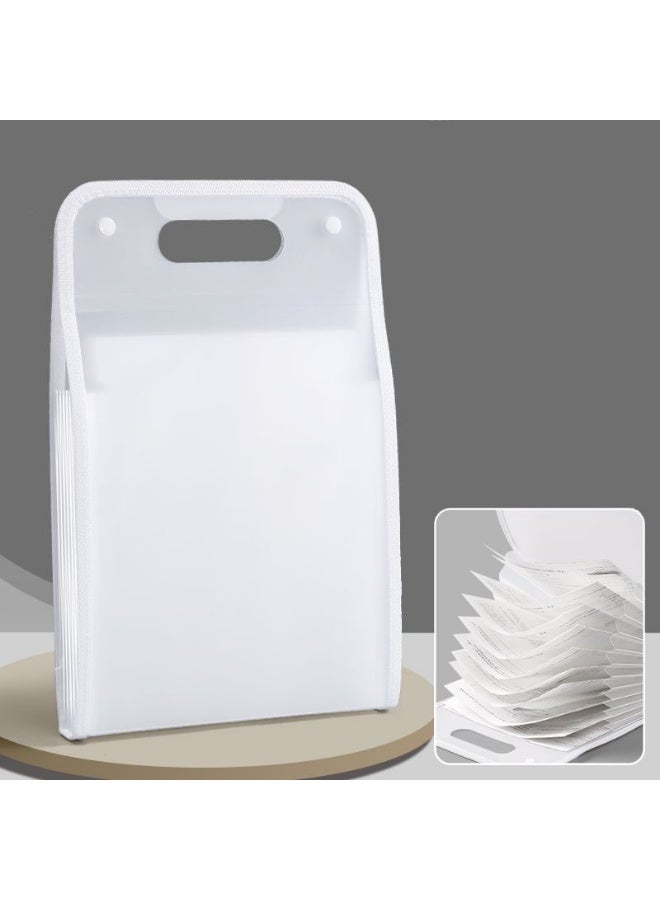 13 Pockets Accordion File Organizer, Portable Expanding Folder, Waterproof Document Bag - Image 1