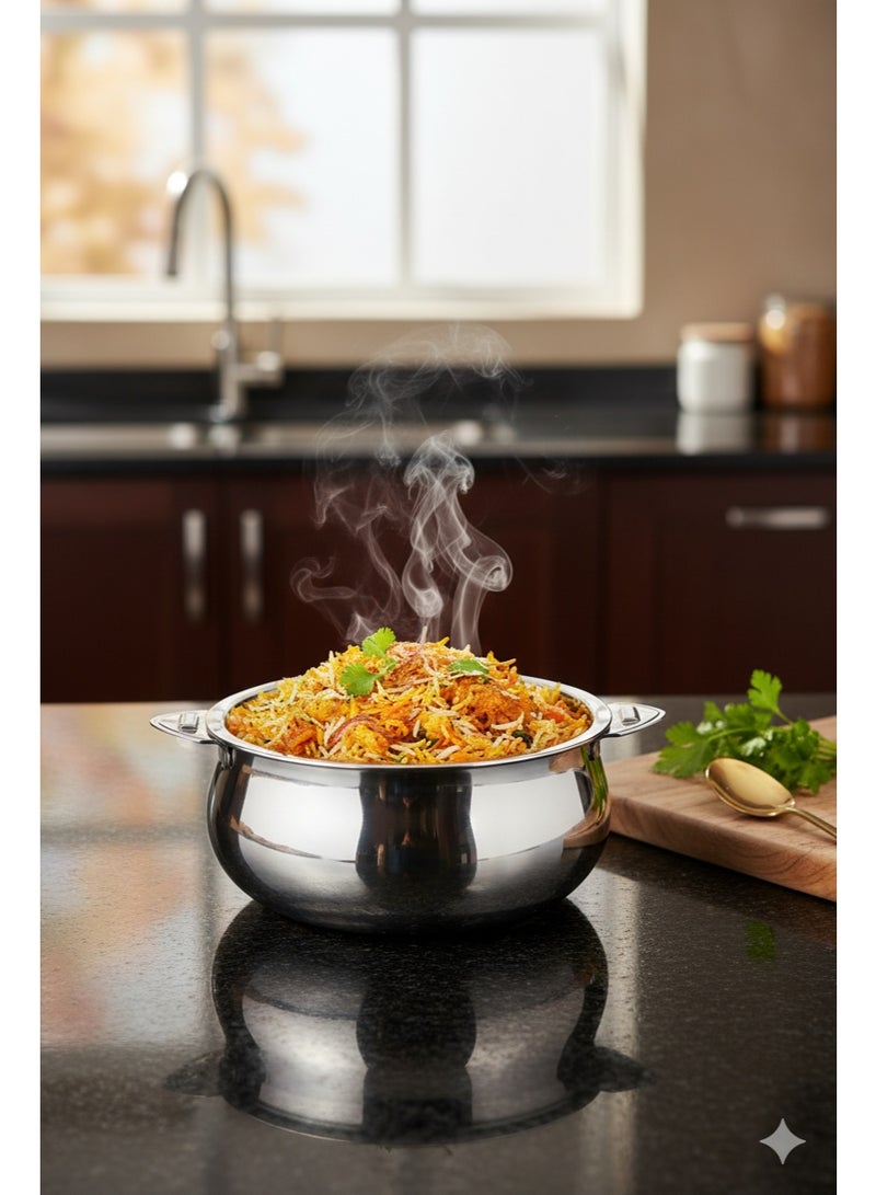 حافظة طعام ستانلس ستيل – 3500 مل – تصميم ذهبي/فضي أنيق - Image 4