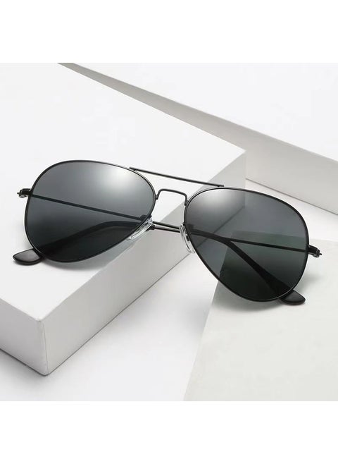 New Cool Gradient Metal Sunglasses for Men plain black frame black