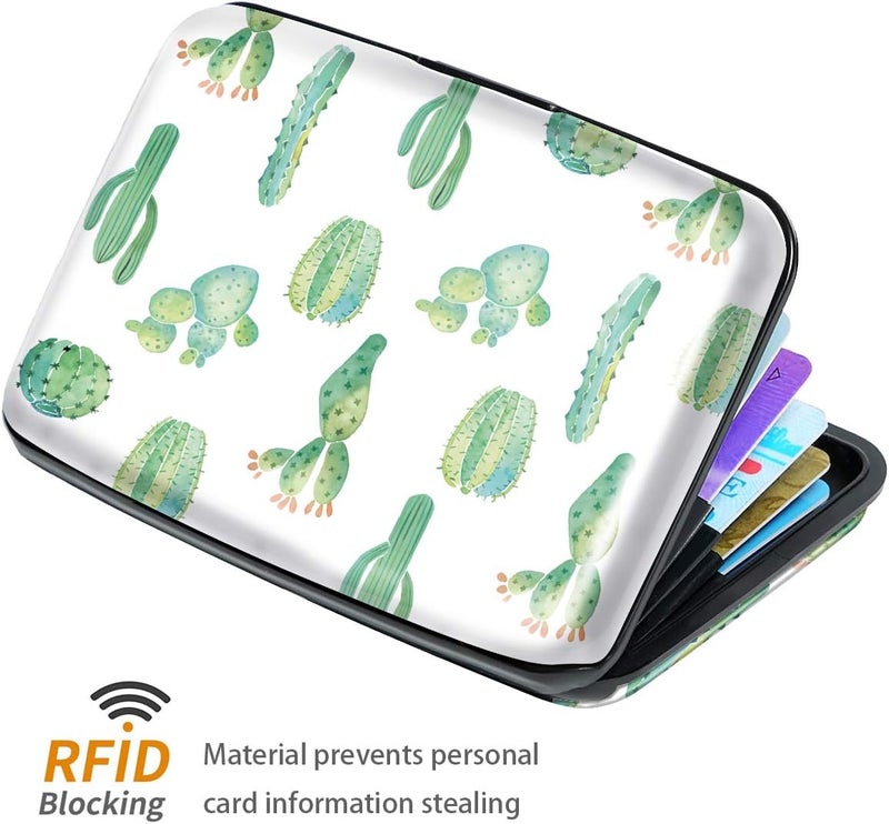 Coco Rossi Mini Credit Card Holder for Women or Men,RFID Blocking Slim Hard Card Case ID Case Travel Wallet - Image 2