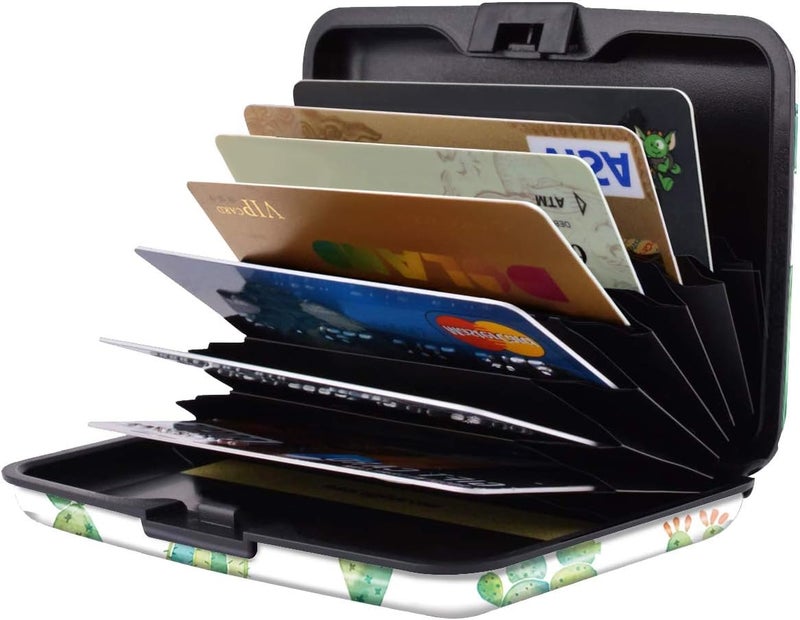 Coco Rossi Mini Credit Card Holder for Women or Men,RFID Blocking Slim Hard Card Case ID Case Travel Wallet - Image 4