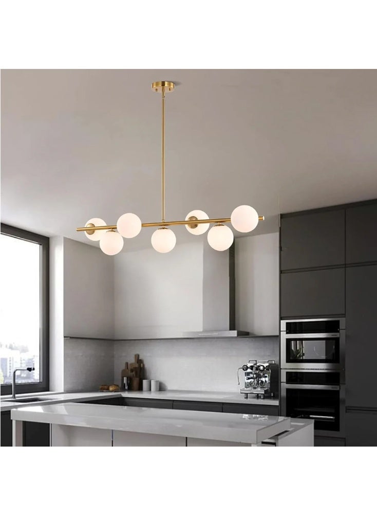 Cluc Gold Globo di vetro Chandelier - 7 globes - Image 4