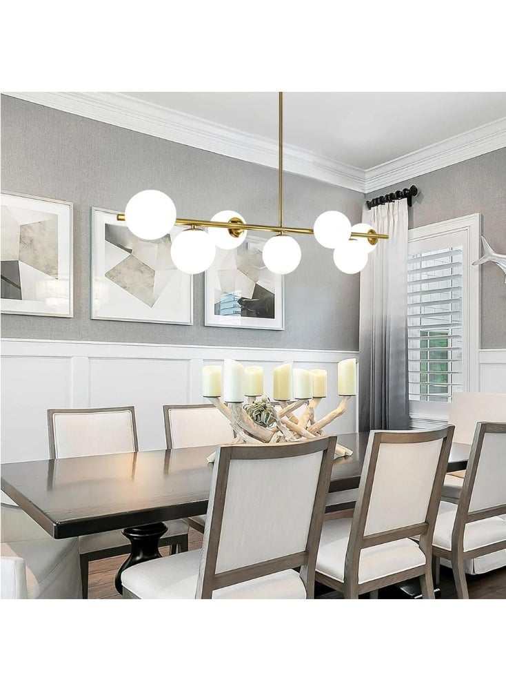 Cluc Gold Globo di vetro Chandelier - 7 globes - Image 5