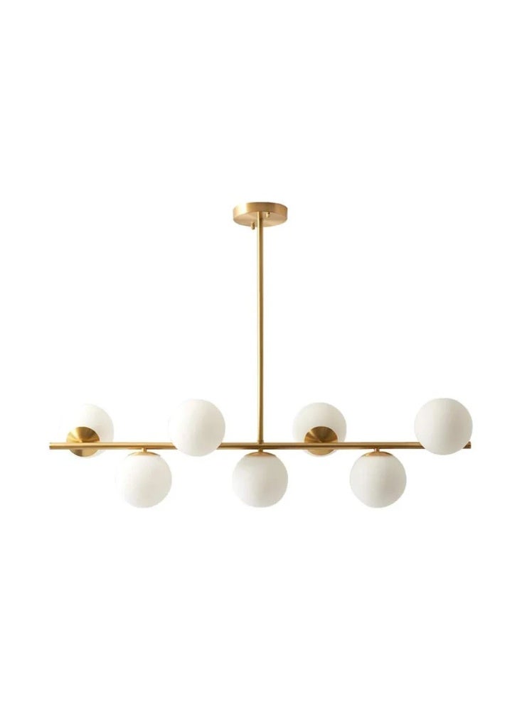 Gold Globo di vetro Chandelier - 7 globes