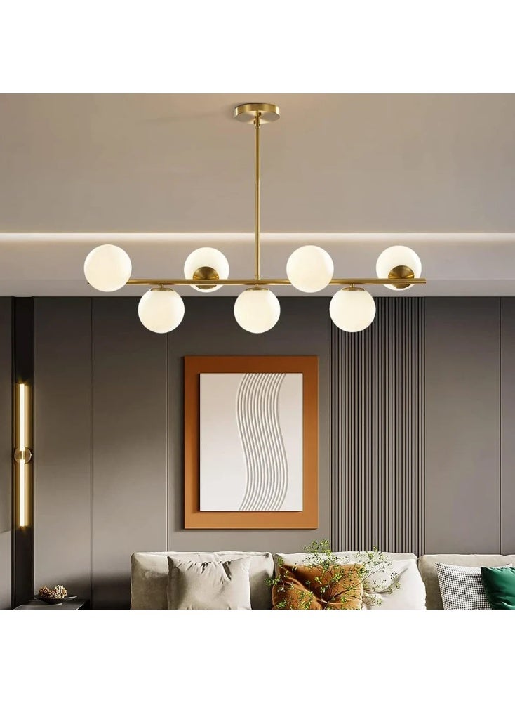 Cluc Gold Globo di vetro Chandelier - 7 globes - Image 1