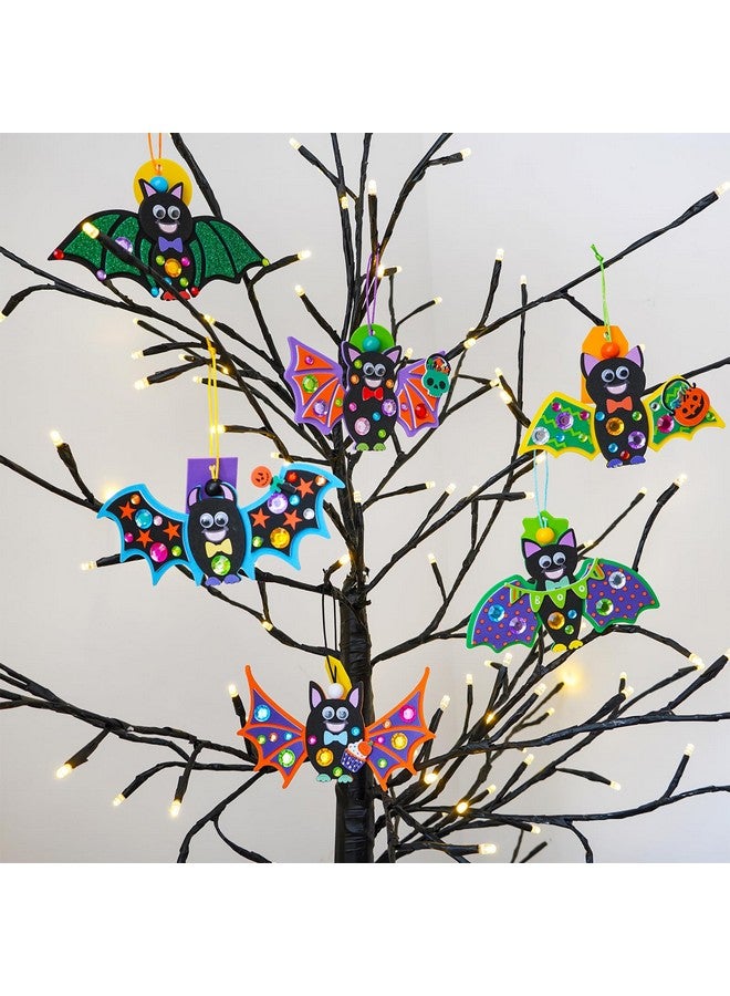 وينلين 24 مجموعة من أدوات الحرف اليدوية الخاصة بالهالوين، أدوات حرفية فردية للأطفال في الخريف، زينة الخفافيش المصنوعة يدويًا، ديكورات الهالوين، أدوات حرفية على شكل خفافيش من الفوم، فنون وحرف يدوية للهالوين للأطفال، أنشطة الفصل الدراسي، هدايا الحفلات - Image 3