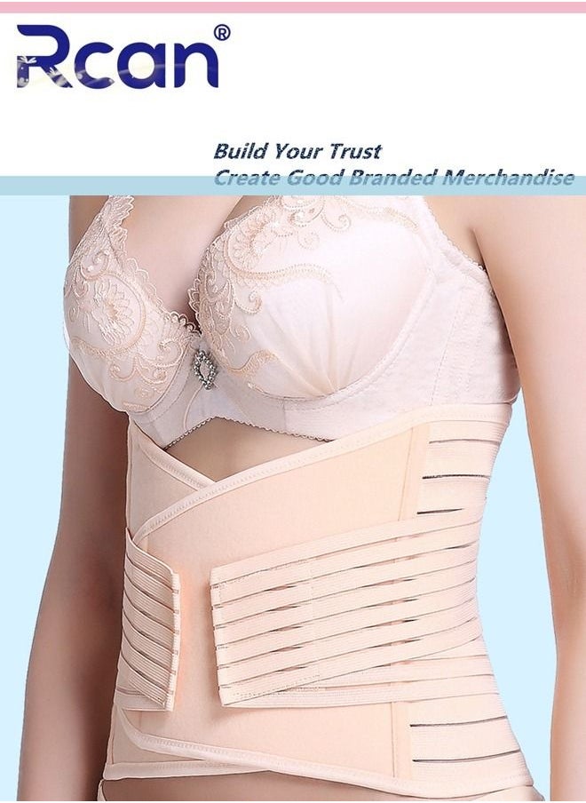 Rcan - Postpartum Girdle Support Recovery Belly Band Ultra Thin and Breathable not Sweaty Elastic for Women Shaper Waist Shapewear Belt After Birth Moisture Absorbing Support Band and Back Support - Image 1