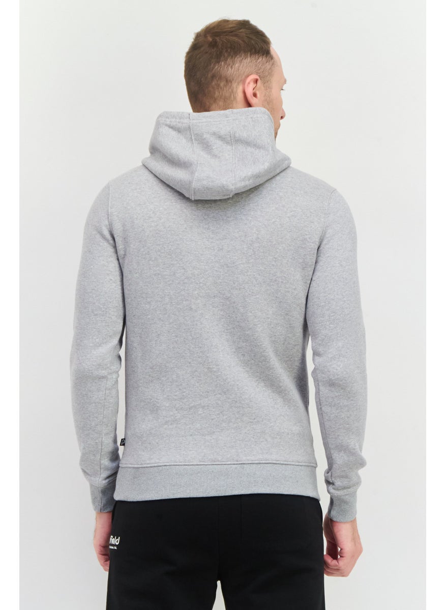 Penfield Men Hooded Long Sleeves Brand Logo Sweatshirt, Grey  - Image 2