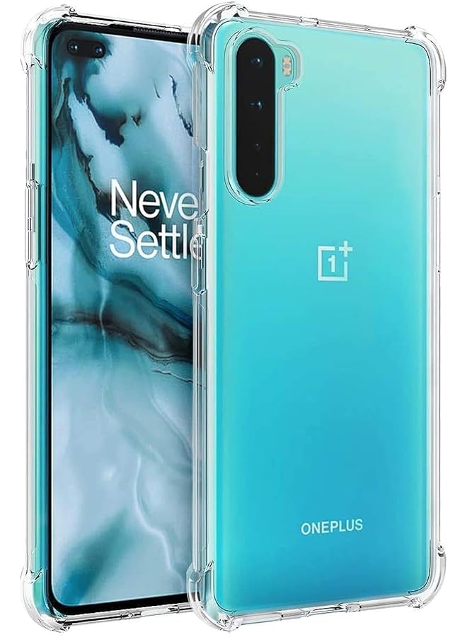 إيروريكس جراب Oneplus Nord 5G، جراب Oneplus Nord شفاف بزوايا معززة من مادة TPU الممتصة للصدمات، غطاء مرن للهاتف المحمول لهاتف Oneplus Nord شفاف - Image 1