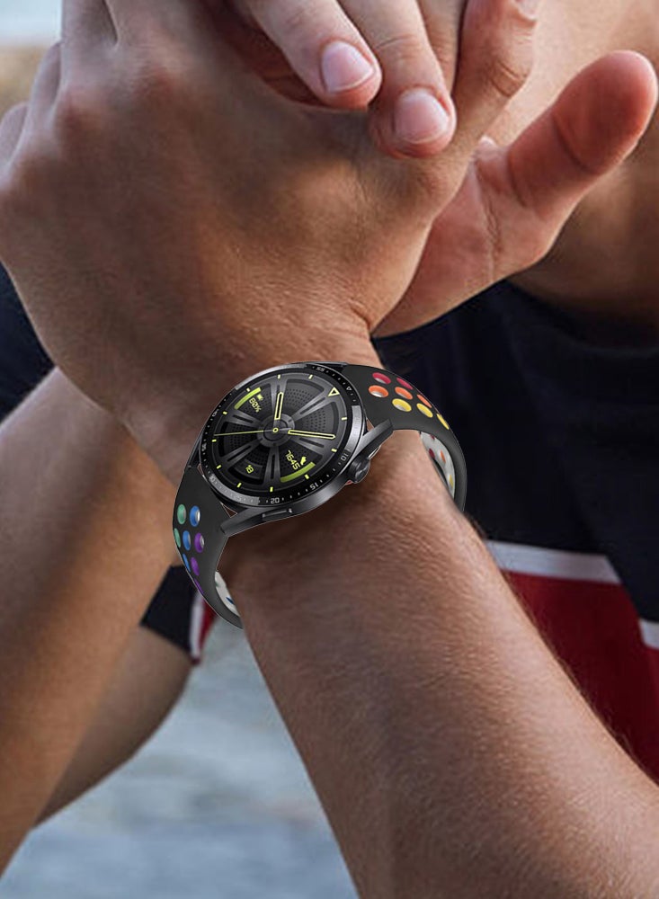 Perfii 3pcs Watchband Bundle Compatible with all Samsung, Huawei, Amazfit, Fitbit and Honor with 22mm band size - Image 4