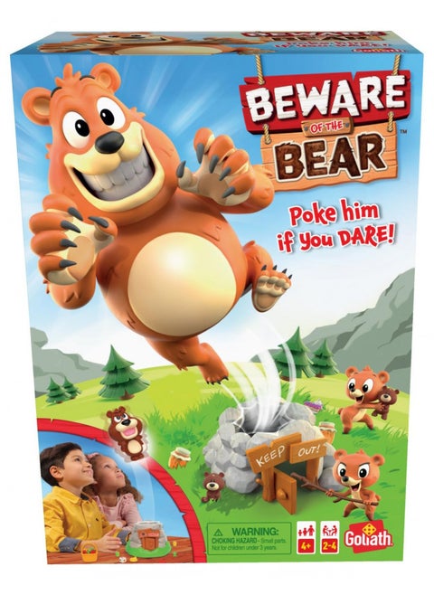 Beware of The Bear - Poke The Bear and Sneak The Goodies Before He Wakes Up Game by Goliath