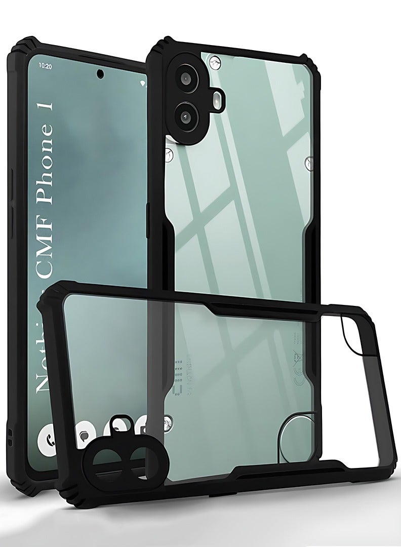 Case Up Case For Nothing CMF 1 Crystal Clear Back Cover Case With 360 Degree Protection, Shockproof Bumper Protective Phone Cover, Anti-Scratch Hard PC Back (Clear) - Image 1