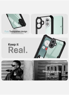 Case Up Case For Nothing CMF 1 Crystal Clear Back Cover Case With 360 Degree Protection, Shockproof Bumper Protective Phone Cover, Anti-Scratch Hard PC Back (Clear)  - Image 4