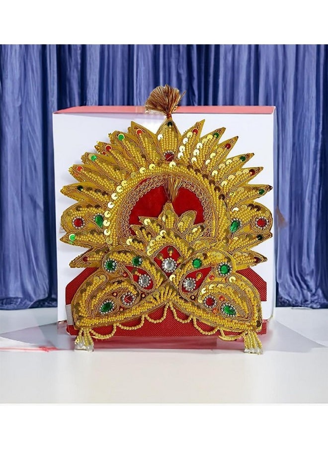 Dhinchak Beads Beeds Stage Drama Mukut|Mythological Character Fancy Dress Competition|Cosplay|Films Etc (For Kids Over Age 5 Years).  - Image 1