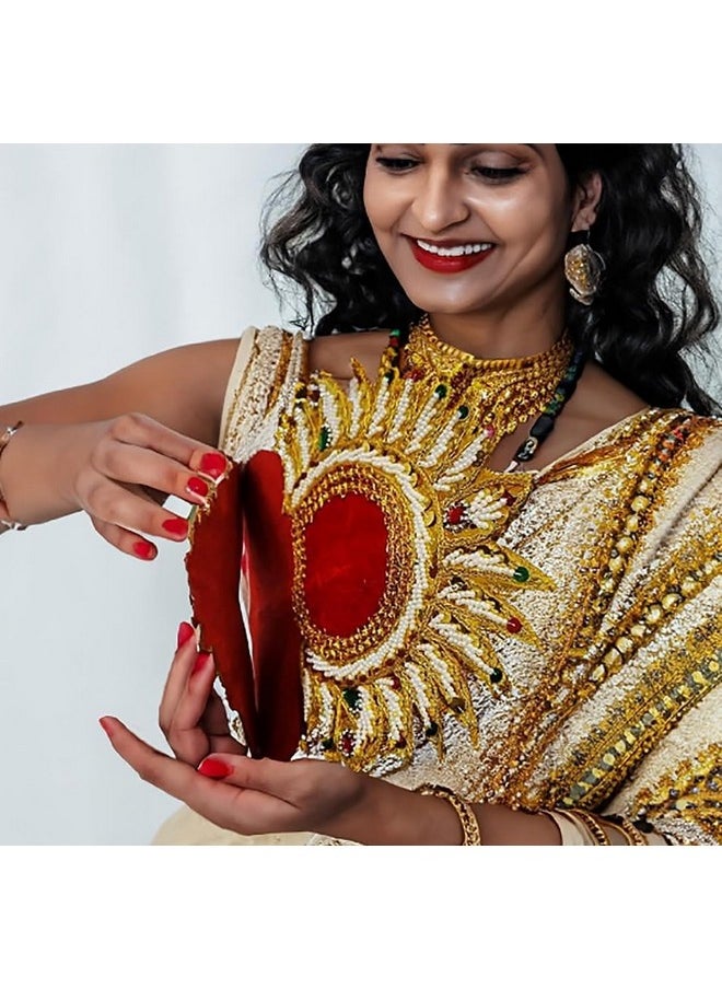 Dhinchak Beads Beeds Stage Drama Mukut|Mythological Character Fancy Dress Competition|Cosplay|Films Etc (For Kids Over Age 5 Years).  - Image 4