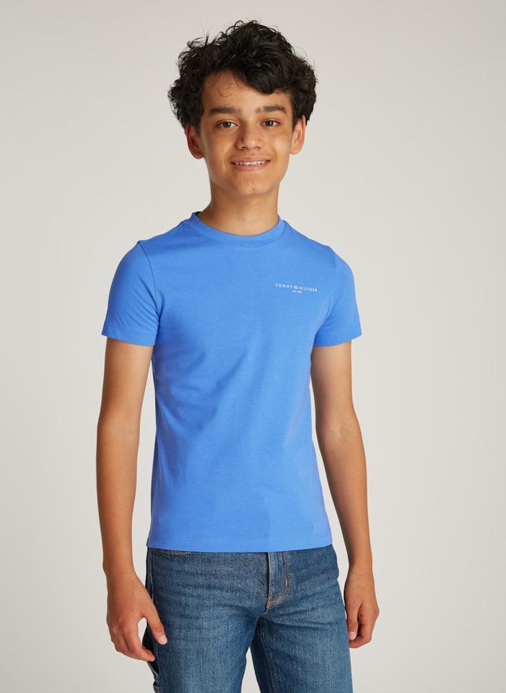 TOMMY HILFIGER - Kids Mini Croped Logo T-Shirt - Image 1