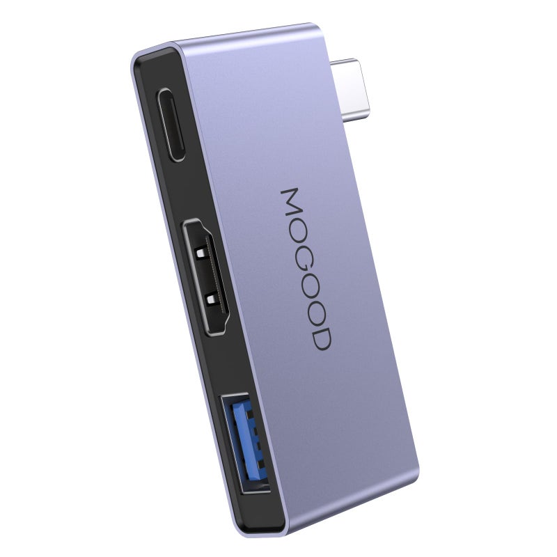 MOGOOD USB C to HDMI Multiport Adapter - Type C to 4K HDMI Adapter with Charging, Supports 4K UHD Video, USB 3.0 Port, 100W USB-C Fast Charging for Monitor, TV, Laptop - Image 1