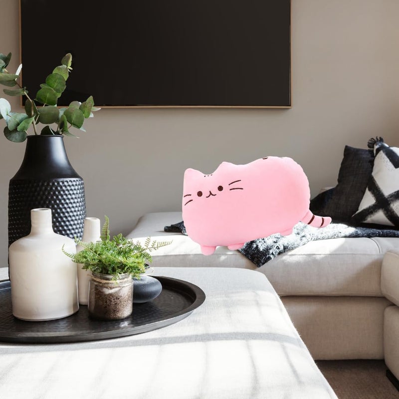 TechMax Solution Cute Pink Cat Kawaii Pillow Plush Toy - Image 3